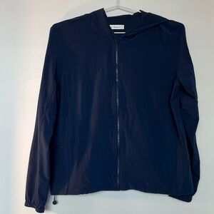 Outdoor Voices Navy Zip-Up Hoodie Jacket